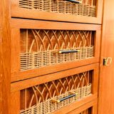 Vintage rattan sideboard