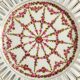 Pair of openwork porcelain plates decorated with roses