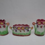 Vases and gardener "onnaing" in art nouveau dabsin