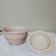 Coffee set 8 cups and sugar bowl from the earthenware factory of Pornic