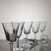 6 crystal glasses Saint Louis model Cerdagne