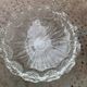 Glass bowl, vintage leaf and flower patterns