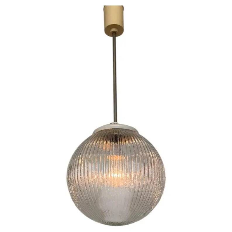 Design mid century Glass pendant - Czechoslovakia, 1970s / 6 pieces available