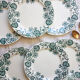 Lot de 6 assiettes plates Terre de Fer "Nénuphar" R&A Salins
