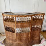 Rattan and wicker bar from the 50s/60s