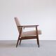 Fauteuil Henryk Lis Mid Century 1960 en Boucle Beige