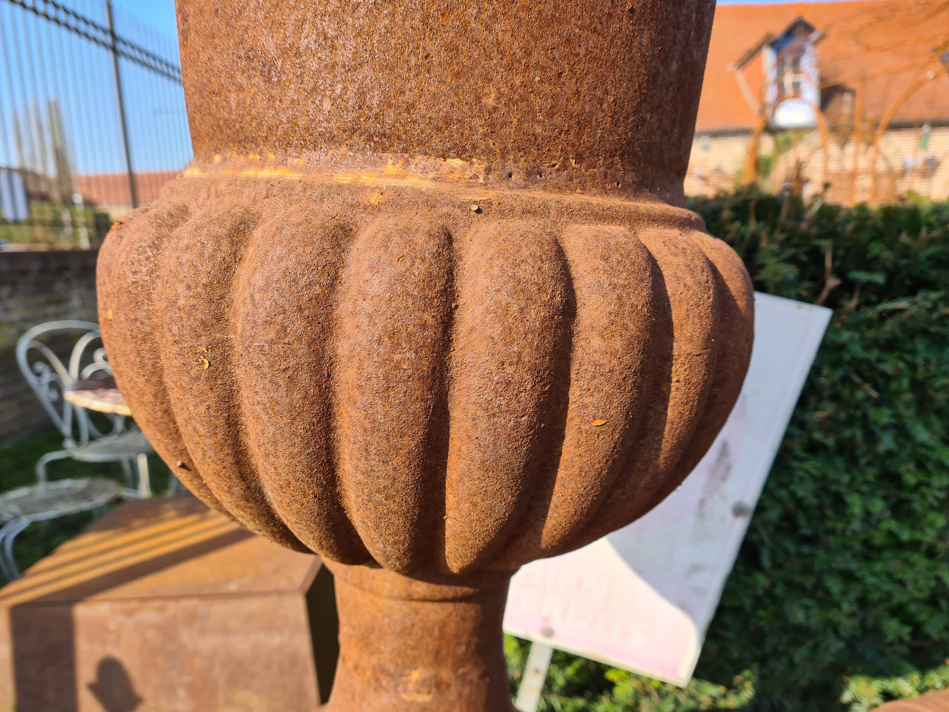 Vase médicis en fonte