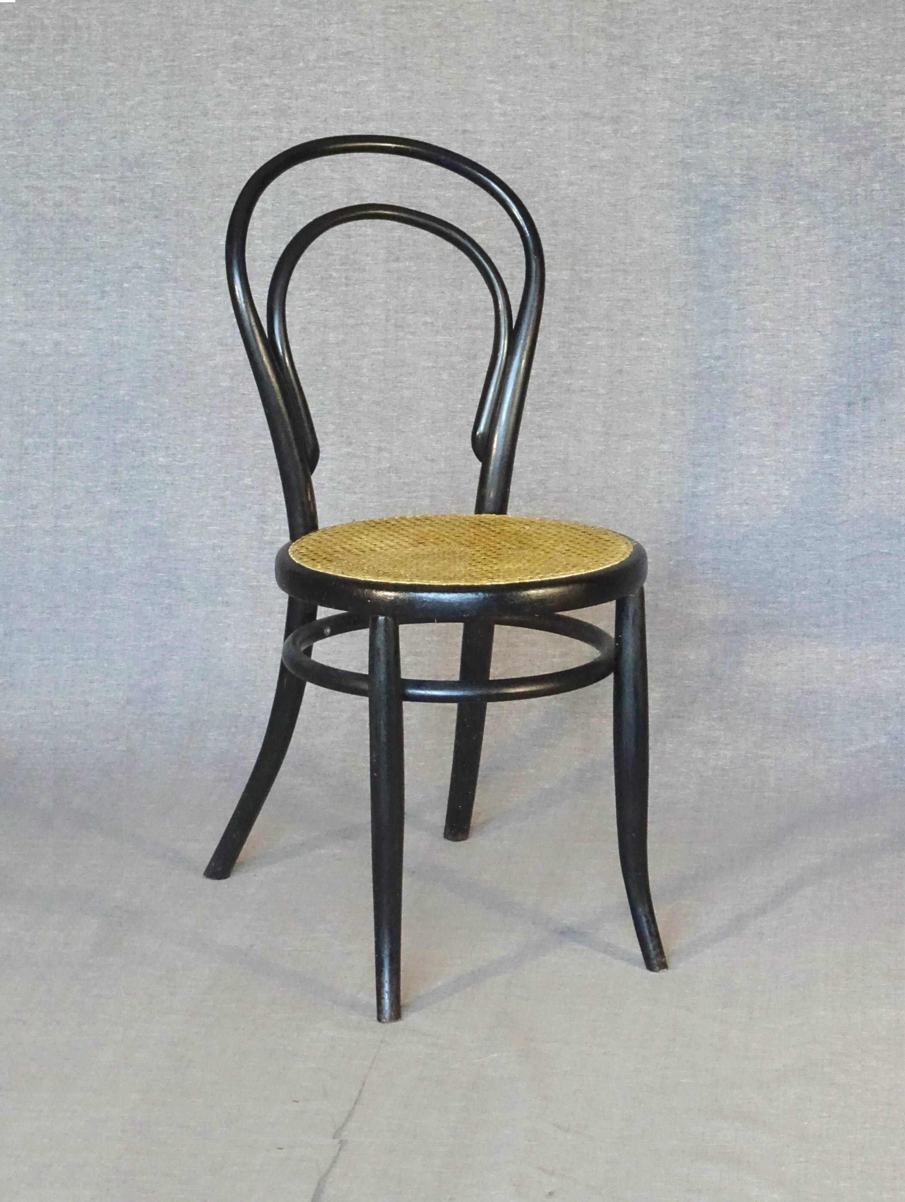 Chair no. 14 by kohn, empire black, circa 1875 - bentwood-