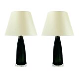 Pair of Scandinavian Mid-Century Glass Table Lamps - Fagerlund for Orrefors