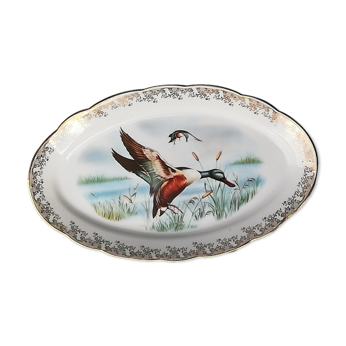 Antique dish in Limoges Porcelain