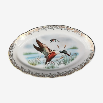 Plat ancien en porcelaine de Limoges