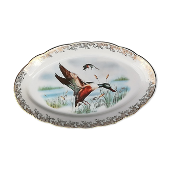 Plat ancien en porcelaine de Limoges