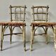 Pair of 19th century Faux Bamboo Parlor Chairs by Thonet