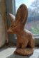 Sculpture de fennec en plâtre peint par Maxime Fillon