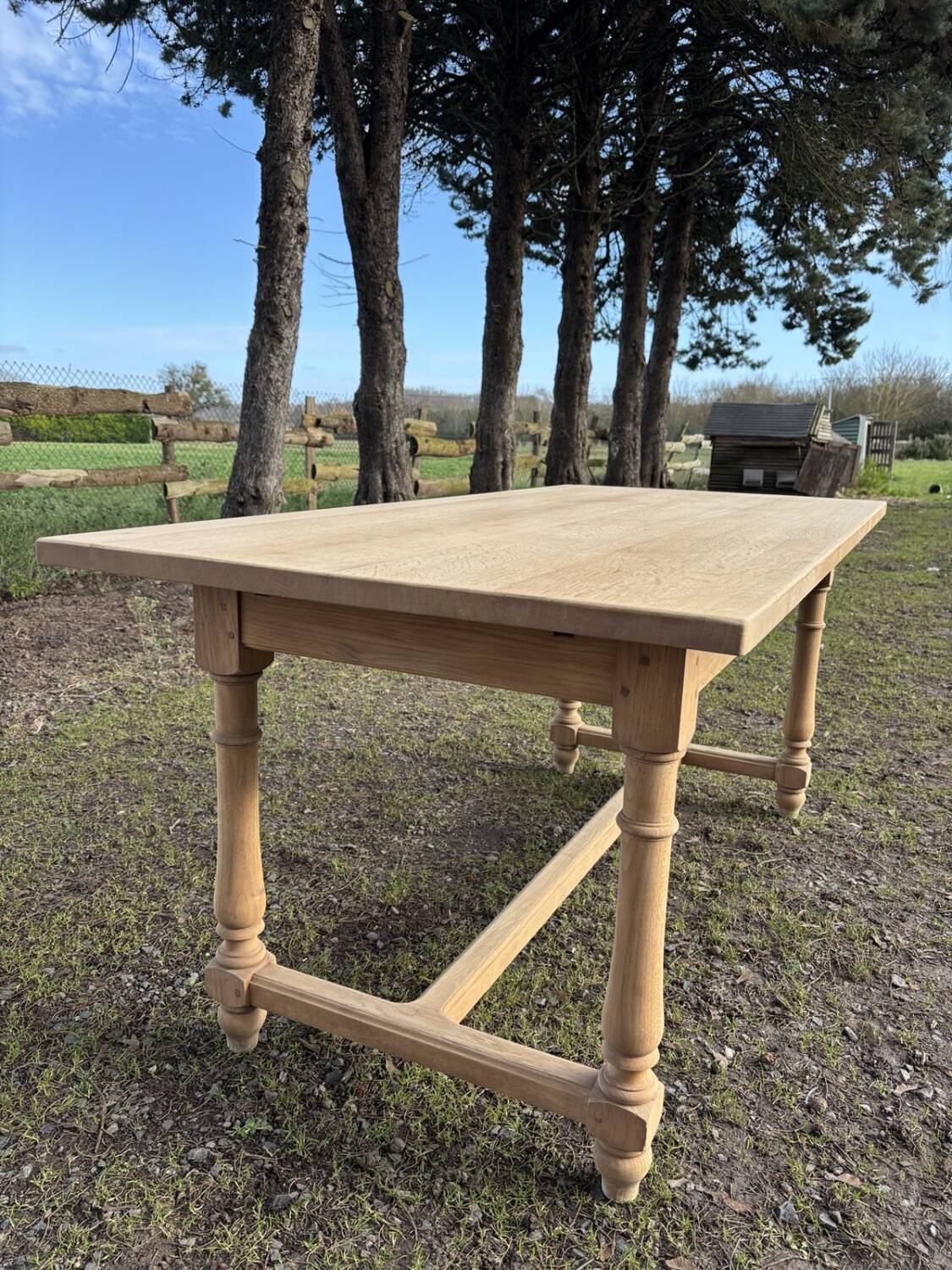 Beautiful solid oak farmhouse table