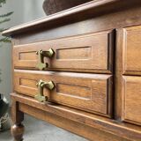 Guillerme and Chambron oak chest of drawers