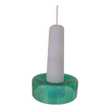 Opaline and glass chandelier