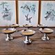 6 vintage stainless steel ice cream cups by Guy Degrenne (dessert, sorbet)