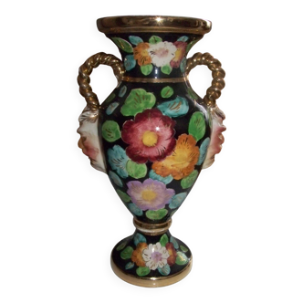 grand vase peint vintage monaco
