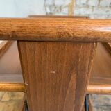 1960s Midcentury Modern Wooden Folding Serving Cart