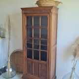 Antique Parisian glass cabinet in the style of a hosier