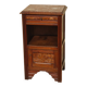 Art Deco period bedside table with marble top