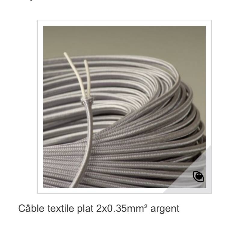 Ceramic lamp, 2 M fabric cable, cotton lampshade