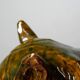 Vintage 1980s glazed terracotta chess knight or horse head.