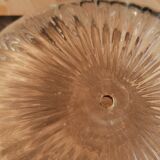 Tulip suspension in vintage holophanous glass