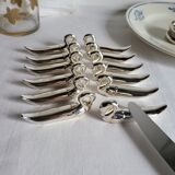 12 Silver-Plated Swan Knife Holders