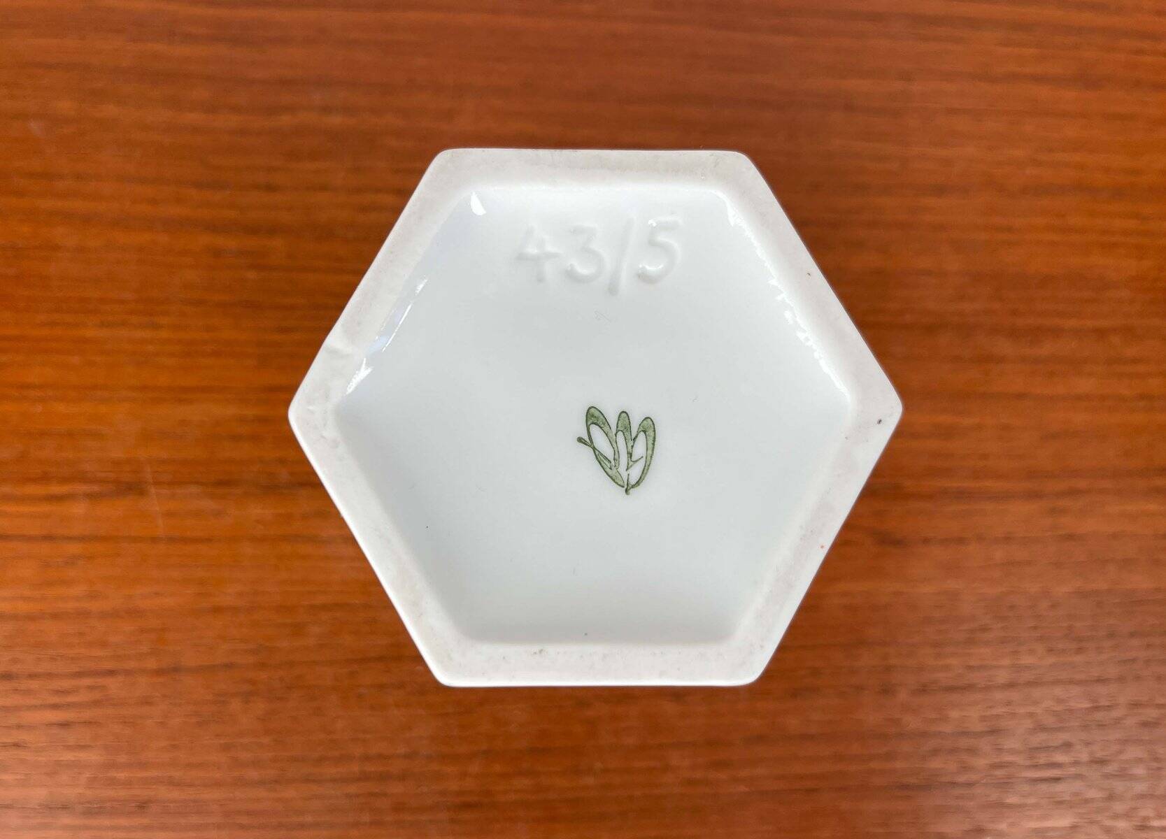 Vintage German white porcelain vase, 1980s.