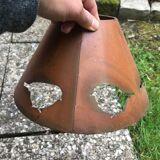 Pair of metal candlesticks