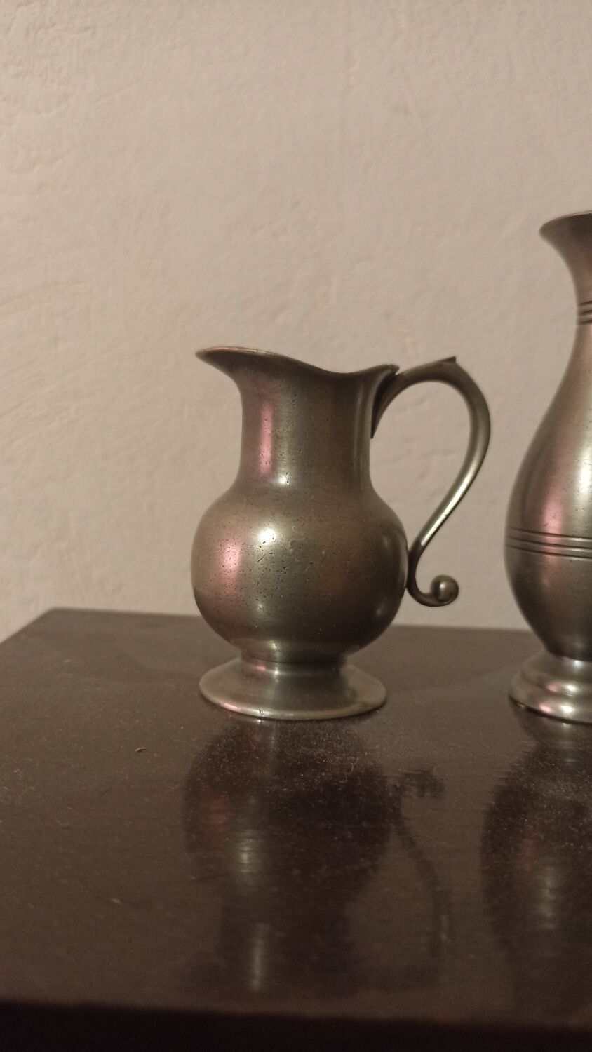 Lot de 4 miniatures en étain Rose Design International