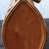 Wicker basket is wood