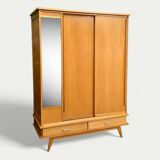 Vintage wardrobe with compass feet 1960