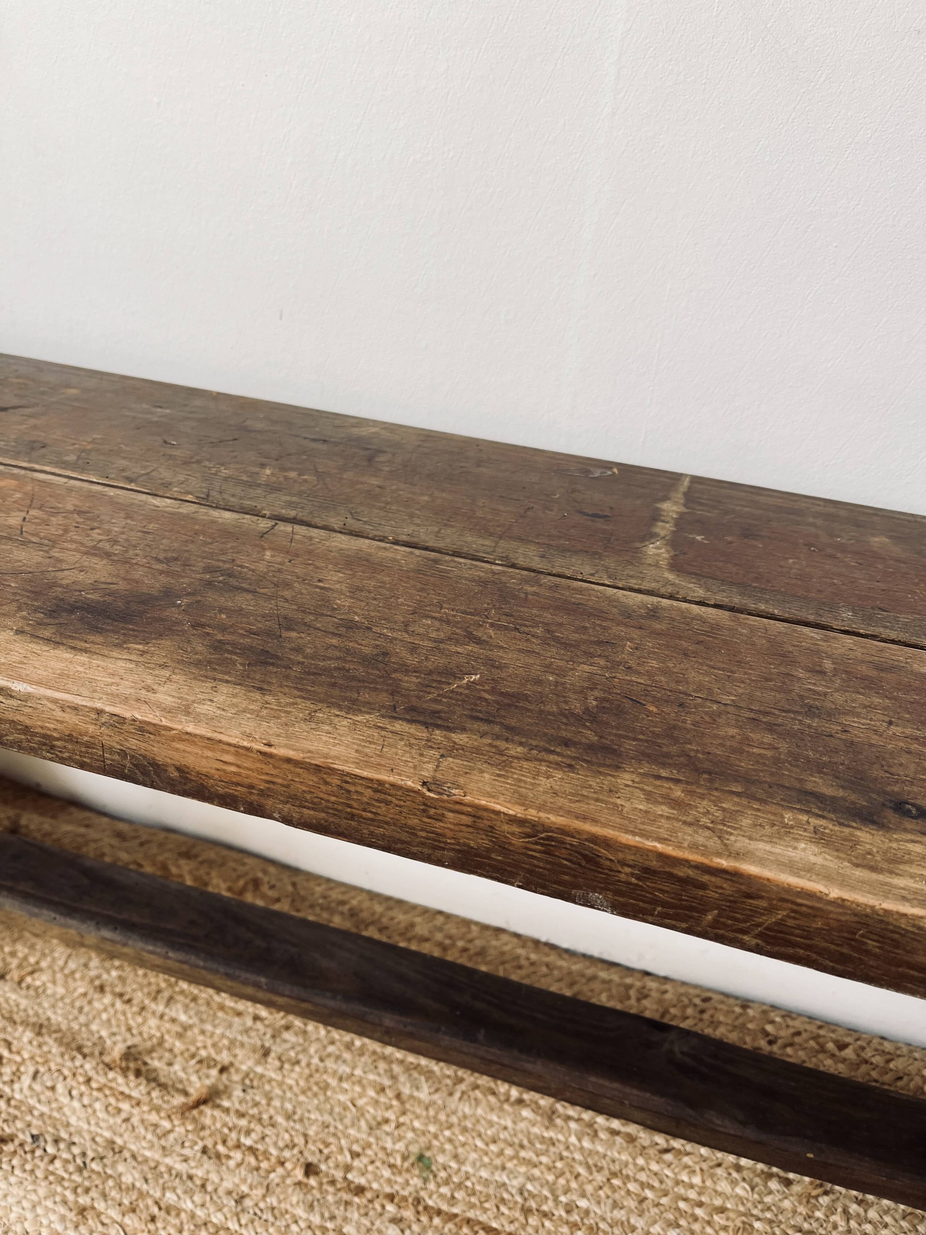 Antique wooden bench