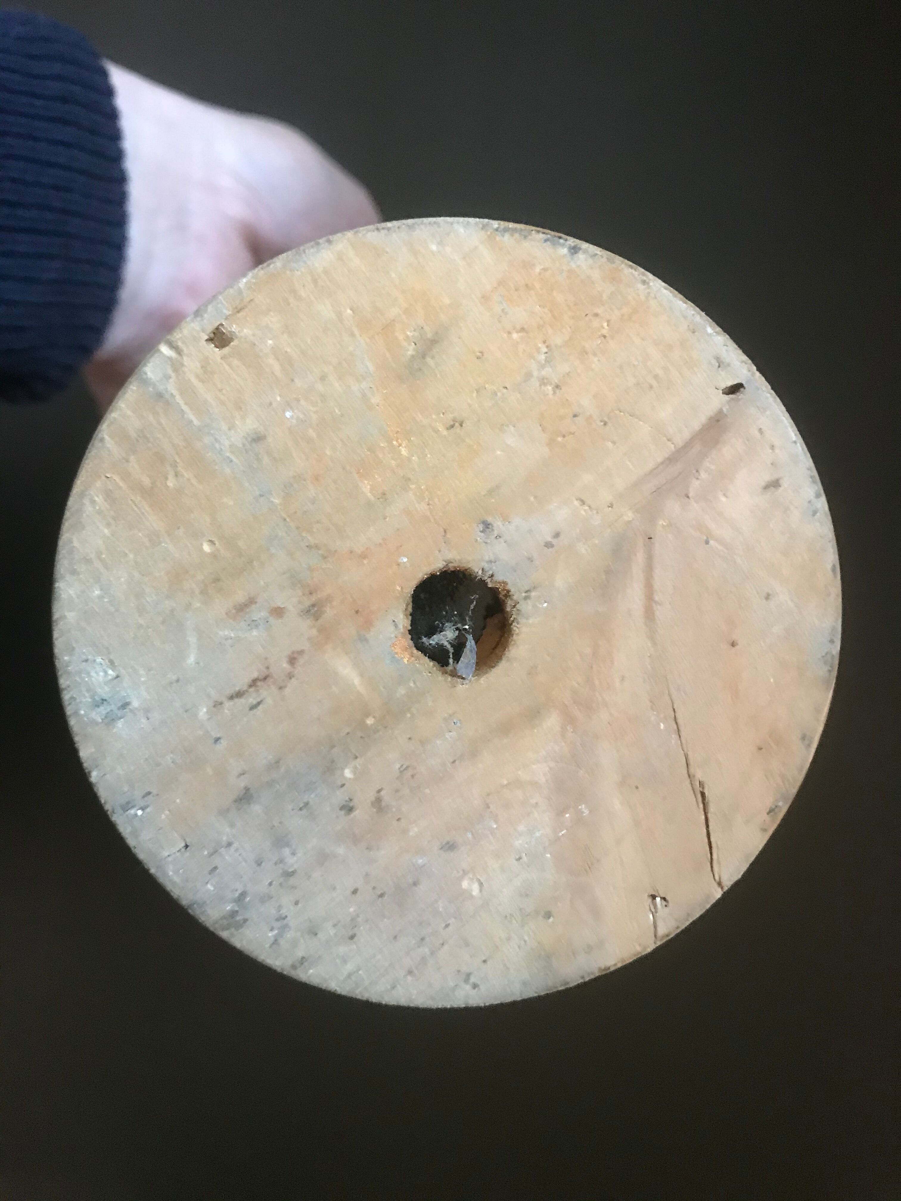 Vintage glass and rattan bottle