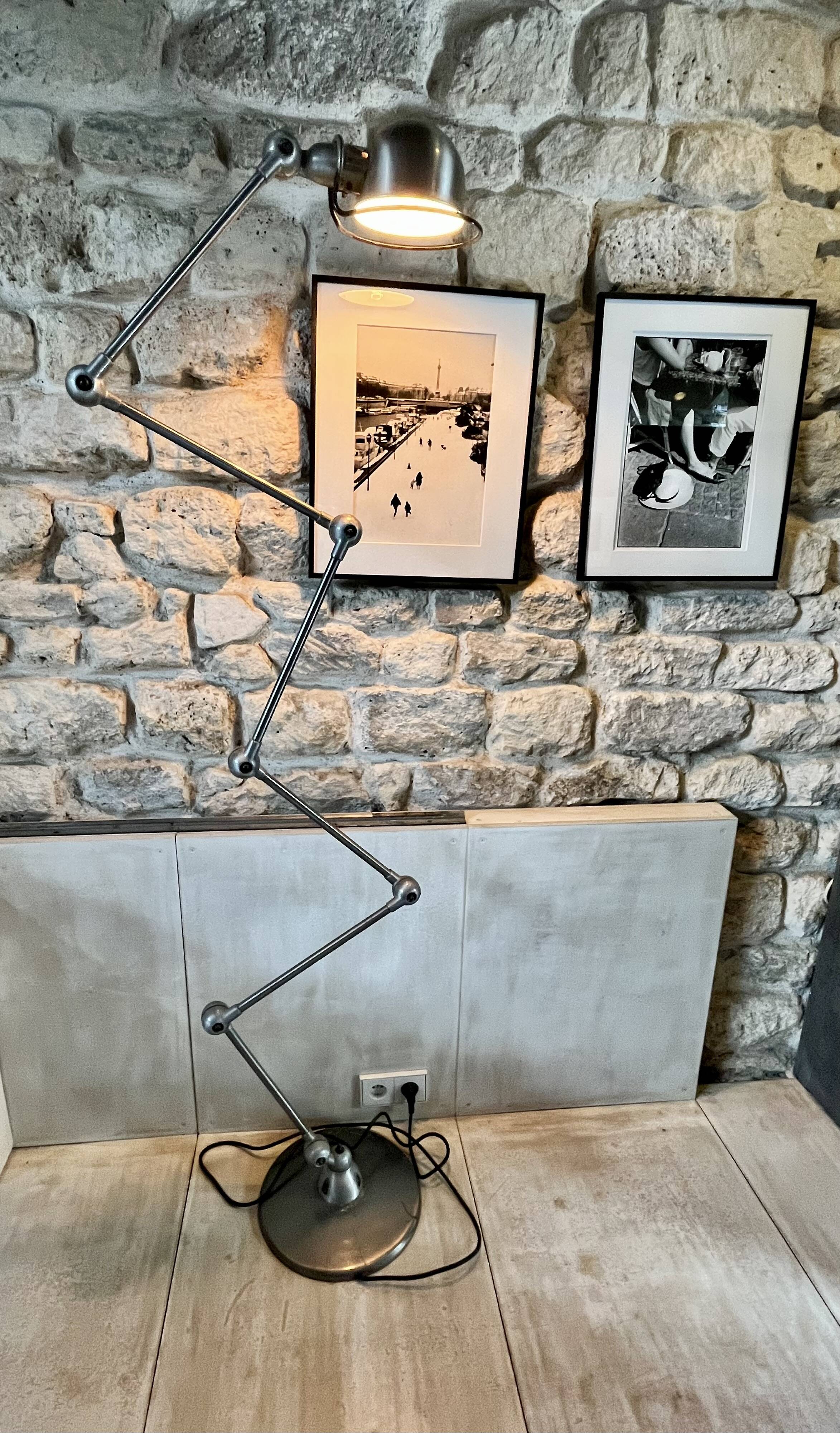 Zigzag Metal Loft Floor Lamp / 6 Arms - Max Height 240 cm