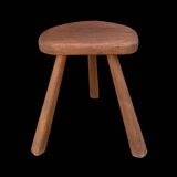 Antique solid wood tripod farm stool – Milking stool