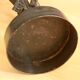 High handmade wrought iron candle holder for larger candles - vintage