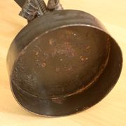 High handmade wrought iron candle holder for larger candles - vintage