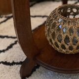 Art deco oak pedestal table