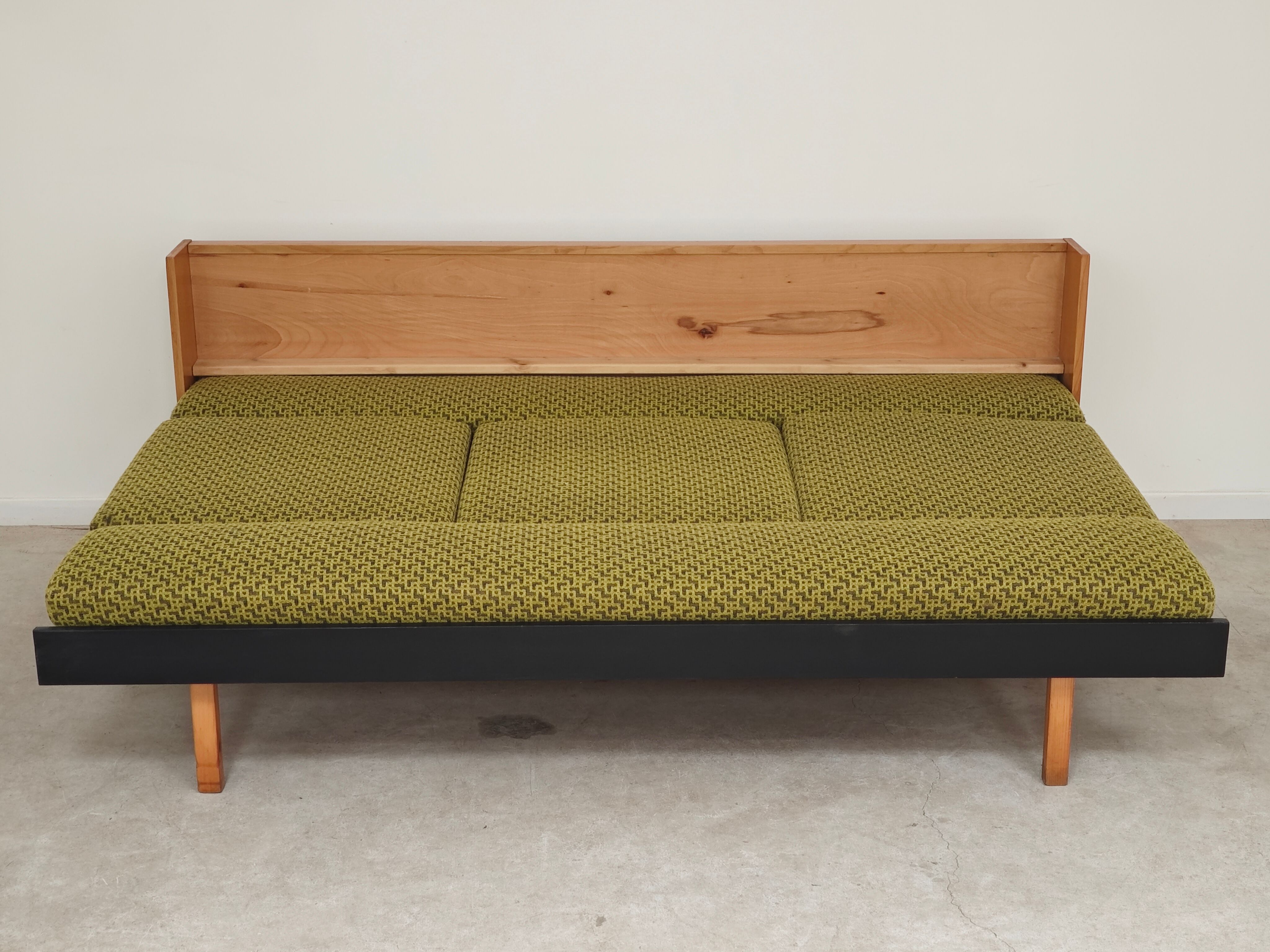 Green folding bench / Sofa  
Drevotvar Czechoslovakia 1960