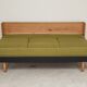 Green folding bench / Sofa  
Drevotvar Czechoslovakia 1960