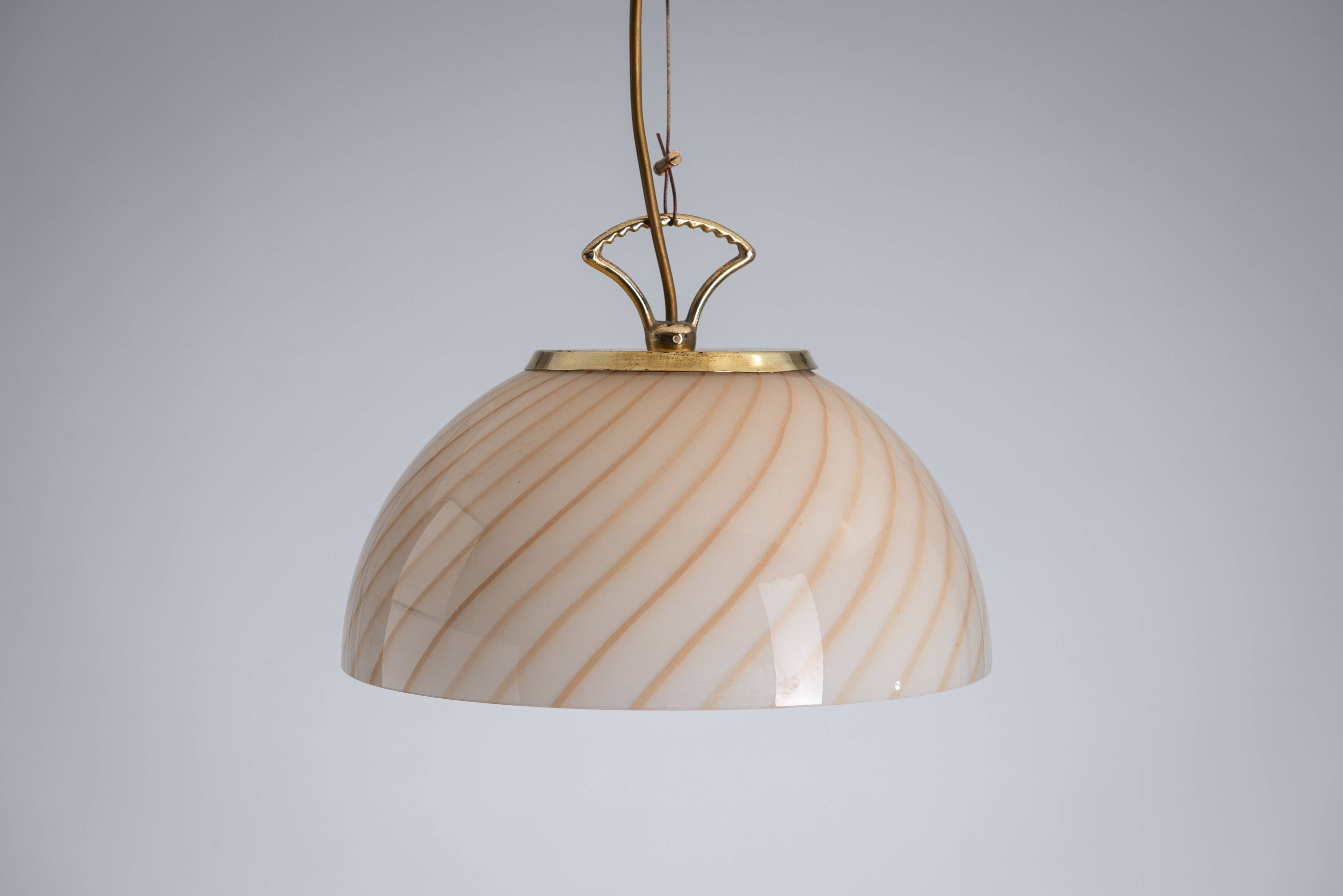 Ceiling lamp with Murano glass shade