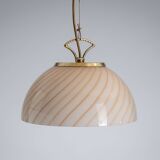 Ceiling lamp with Murano glass shade