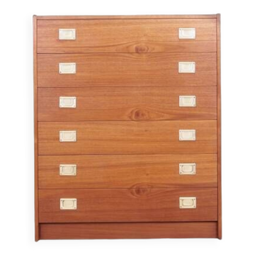 Cherry chest of drawers, Danish design, 1970s, production: Denmark