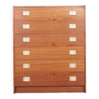 Cherry chest of drawers, Danish design, 1970s, production: Denmark