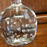 Bubbled glass soliflore and enamelled flowers