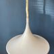 White Space Age Suspension "Witch Hat" Mid-Century